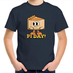 Pi Day - Kids Youth T-Shirt Navy Kids Youth T-shirt Maths Printed In Australia