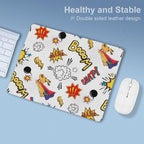 Super Dog Leather Mouse Pad Leather Mouse Pad animal comic Printed Offshore