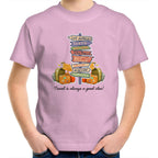 Travel Is Always A Good Idea - Kids Youth T-Shirt Pink Kids Youth T-shirt Printed In Australia