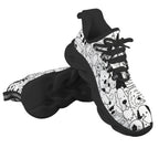 Black And White Dogs Men's Twisted Sole Sneakers