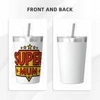 Super Mum Small Stainless Steel Travel Mug Cup 12oz/350ml