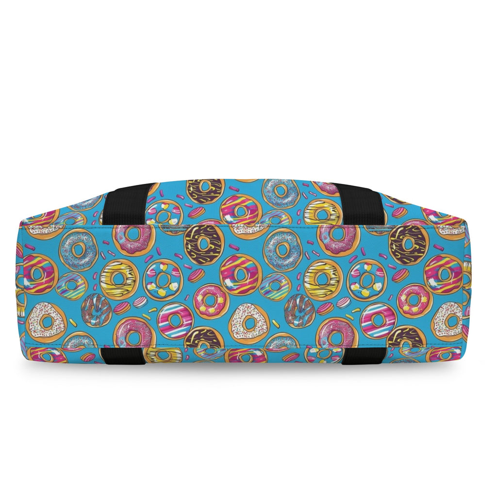 Doughnuts On Blue Duffle Bag-Simple (Model 1715) Duffle Bag-Simple (1715)