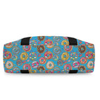 Doughnuts On Blue Duffle Bag-Simple (Model 1715) Duffle Bag-Simple (1715)