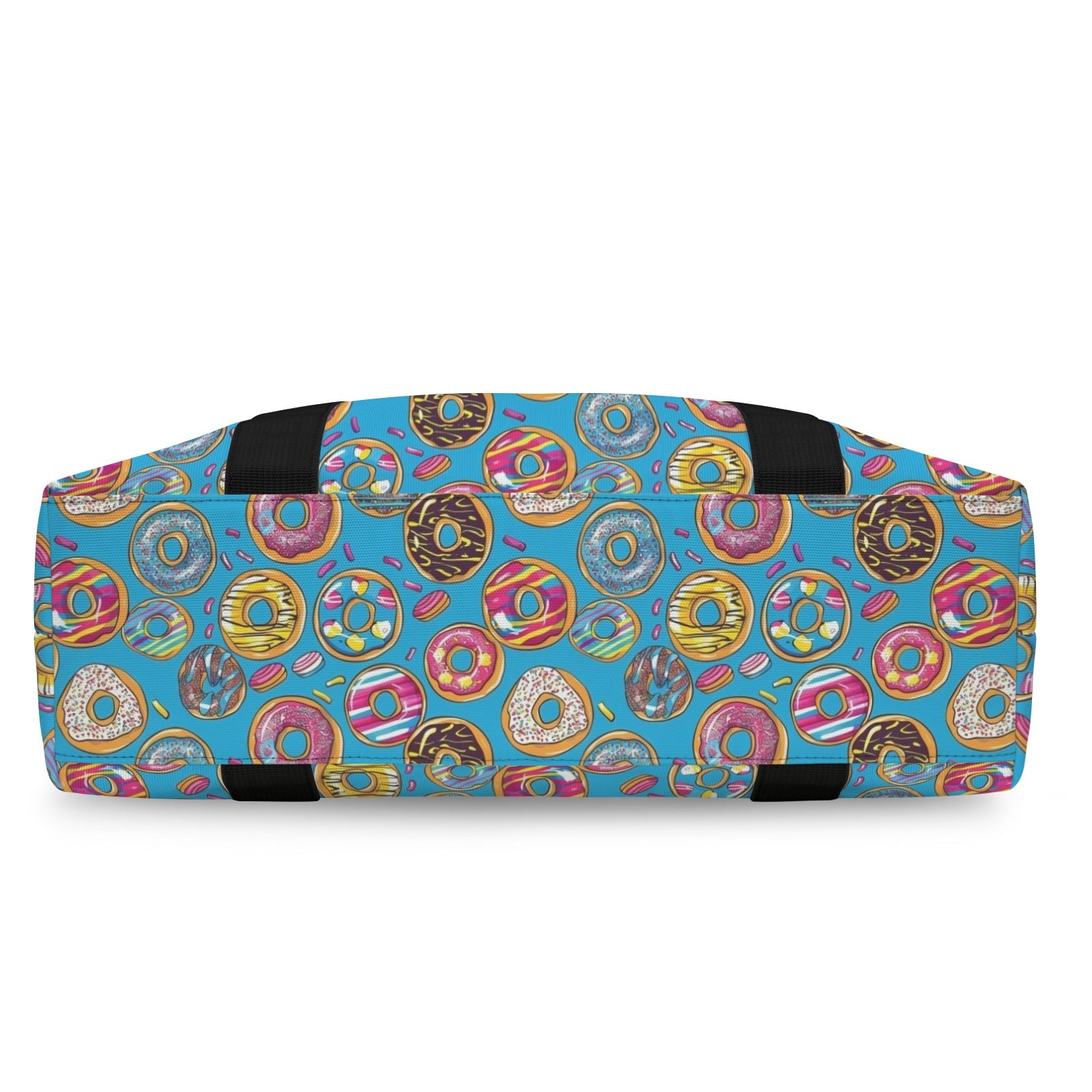 Doughnuts On Blue Duffle Bag-Simple (Model 1715) Duffle Bag-Simple (1715)
