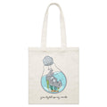 You Light Up My World, Seal Parcel Canvas Tote Bag Default Title Small Tote Bag animal Printed In Australia