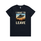 UFO I Want To Leave Women's AS Colour T-shirt