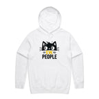 Ew People, Cat - Mens Hoodie White Mens Hoodie animal Printed In Australia