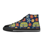 Hippie Caravan - Kids High Top Canvas Shoes