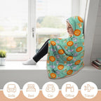 Safari Animals Kids Hooded Blanket 100cm x 130cm