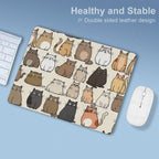 Lots Of Cats Leather Mouse Pad Leather Mouse Pad animal Printed Offshore