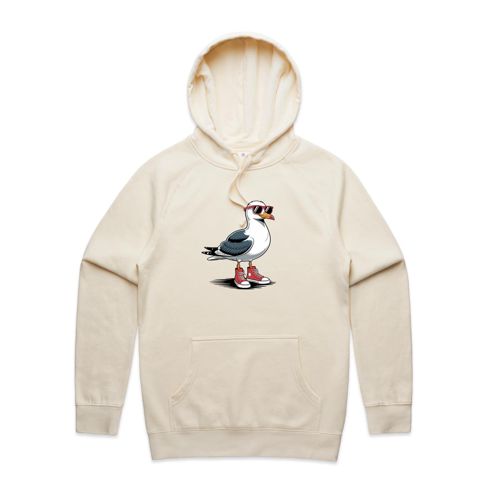 Seagull With Sunglasses And High Tops Men's AS Colour Hoodie