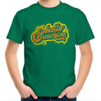 Hello Sunshine - Kids Youth T-Shirt Kelly Green Kids Youth T-shirt Printed In Australia Summer