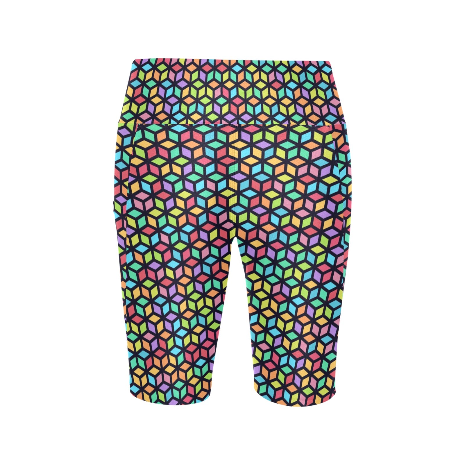 Tesselate Women's Bike Shorts With Side Pockets Women's Bike Shorts Printed Offshore
