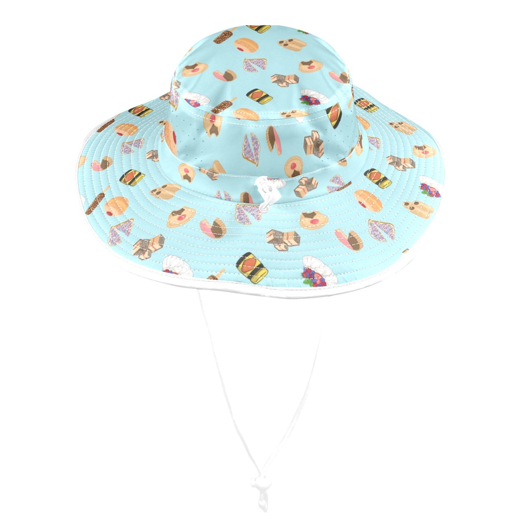 Classic Aussie Food Icons Wide Brim Bucket Hat Wide Brim Bucket Hat Australia Food Printed Offshore