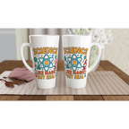 Personalised Science, Like Magic But Real White Latte 17oz Ceramic Mug Personalised Latte Mug Globally Fulfilled Science