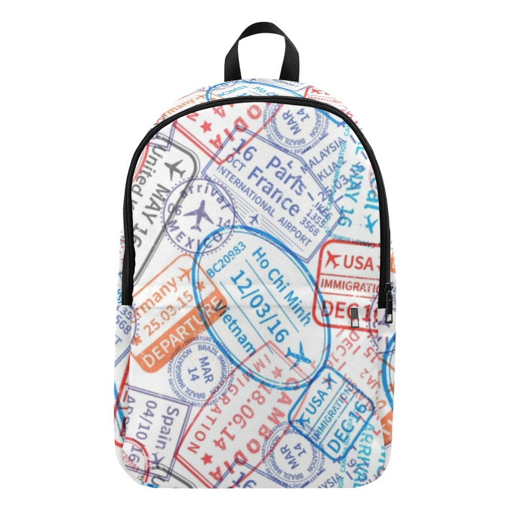 Travel Stamps - Fabric Backpack