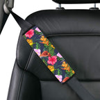 Tropical Floral Car Seat Belt Cover 7''x10'' (Pack of 2) Car Seat Belt Cover 7x10 (Pack of 2) Plants Printed Offshore