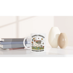 Oops, I Bought Another Book - White 11oz Ceramic Mug White 11oz Mug animal Globally Fulfilled Reading