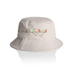 Birds On A Branch - AS Colour Bucket Hat Bone One Size As Colour Bucket Hat animal Printed In Australia