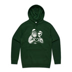 Alien Bigfoot Heart Hands - Mens Hoodie Forest Green Mens Hoodie Love Printed In Australia Sci Fi