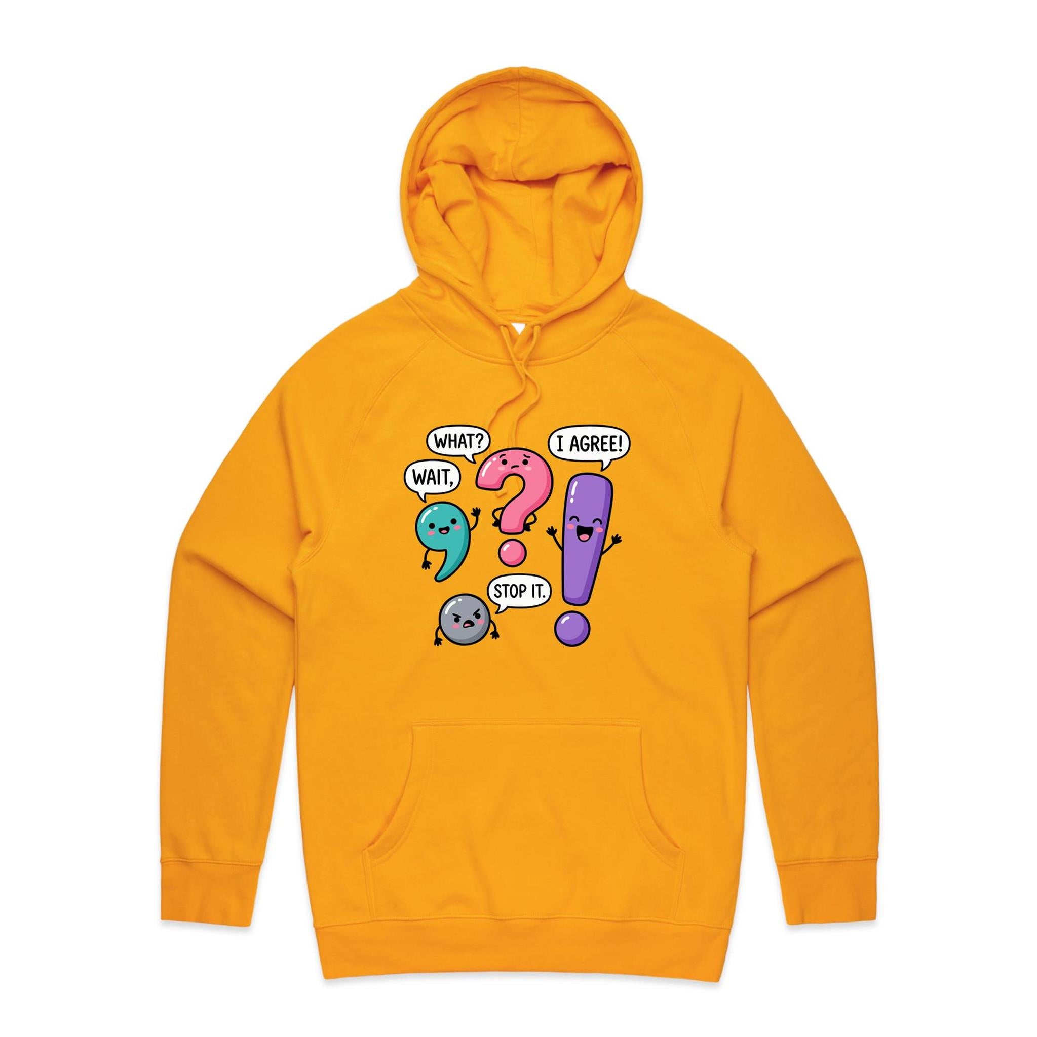 Funny Punctuation Men's AS Colour Hoodie