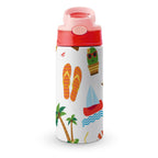 Beach Time - Little Kids Water Bottle pink 350ml Little Kids Water Bottle Printed Offshore Summer