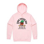 Drummers Plant The Beat - Mens Hoodie Pink Mens Hoodie Music Printed In Australia