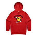 Keep On Moving - Womens Hoodie Red Womens 2XL Womens Hoodie Fitness Positivity Printed In Australia