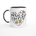 Personalised - Mother Heart Mug - 11oz Ceramic Mug Personalised 11oz Mug customise Globally Fulfilled Mum personalise