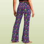 Cheeky Aliens High Waist Crossover Tummy Control Flare Leggings