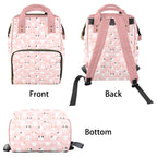 Pink Cats Multi-Function Backpack, Nappy / Diaper Bag Multi-function Backpack, Nappy / Diaper Bag animal Printed Offshore
