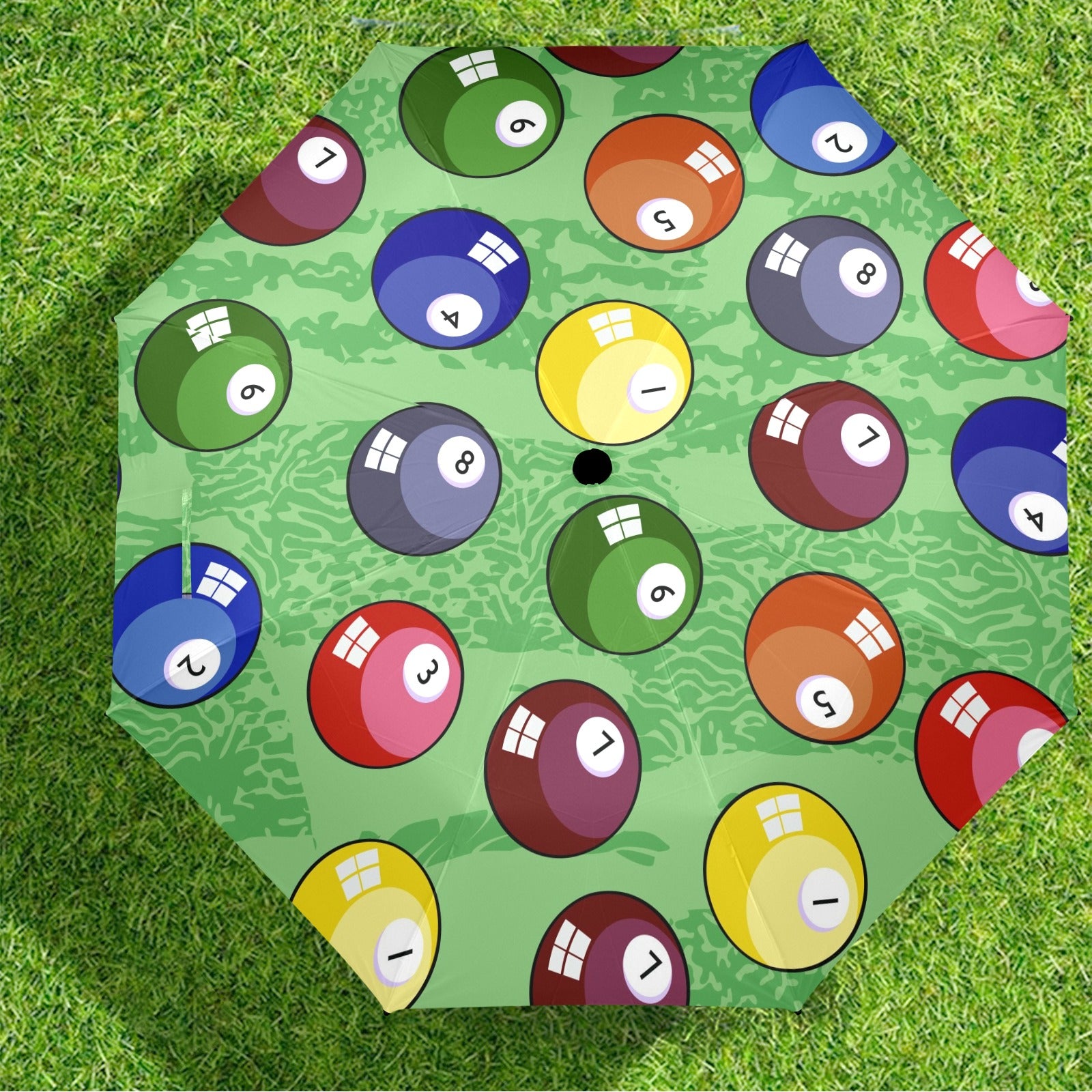 Pool Balls - Semi-Automatic Foldable Umbrella (Model U12) Semi-Automatic Foldable Umbrella (U12)