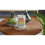 Personalised Dad, The Man Who Has Everything Except A Full Head Of Hair White 10oz Porcelain Slim Mug Personalised Porcelain Mug Dad Globally Fulfilled