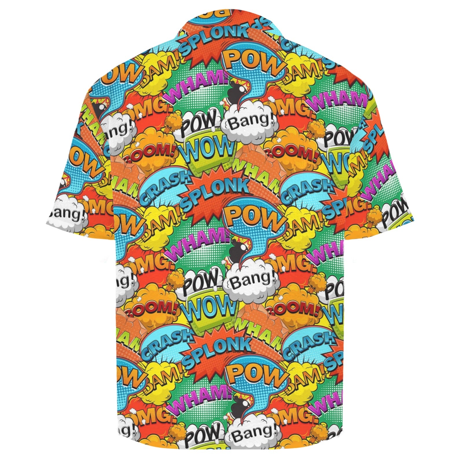 Comic Book 2 Men's Crinkle Hawaiian Shirt