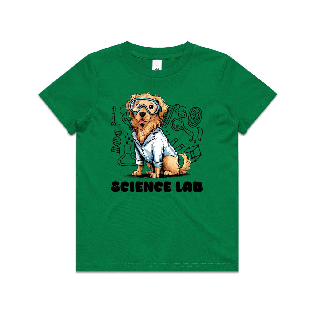Science Lab, Dog Kids AS Colour T-shirt