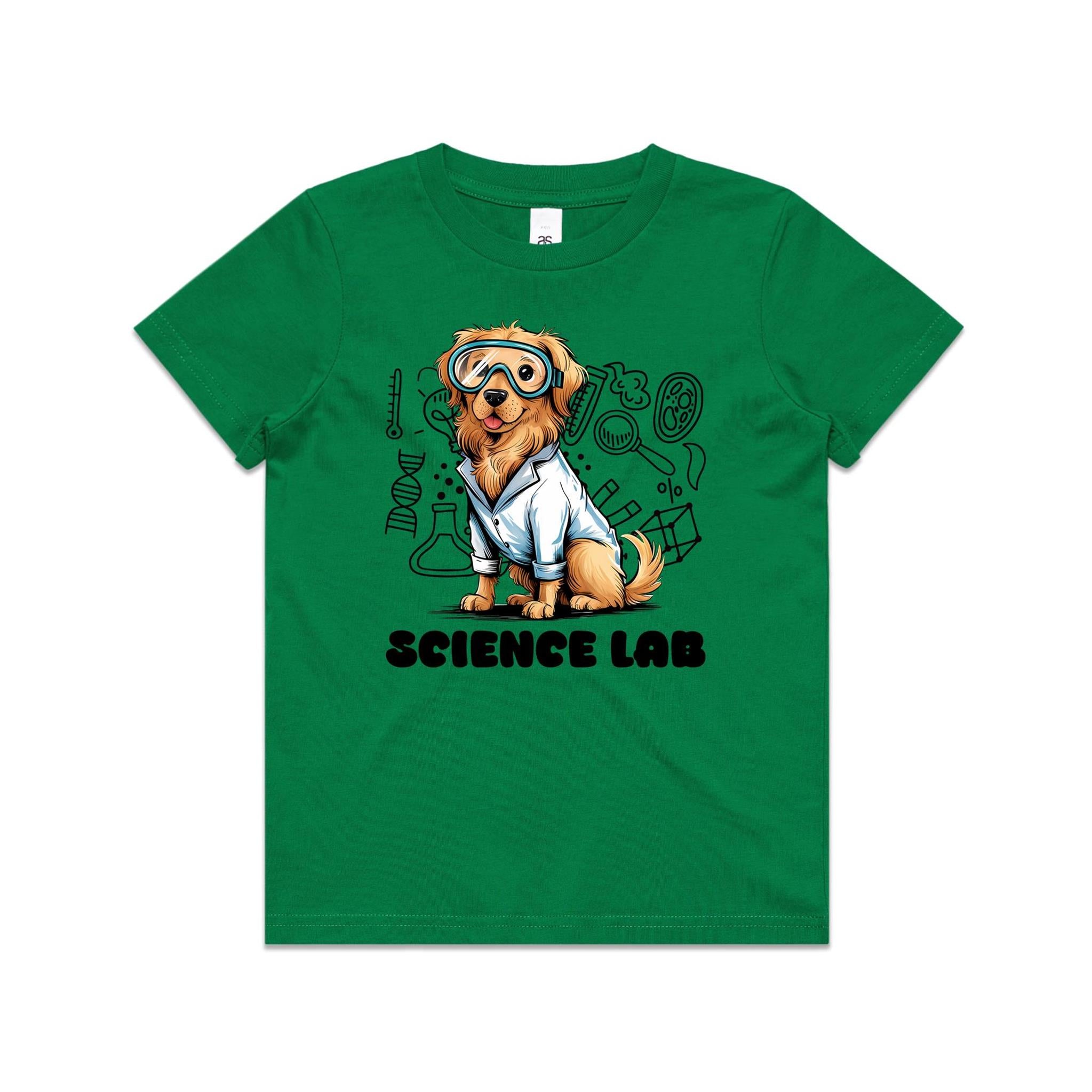 Science Lab, Dog Kids AS Colour T-shirt