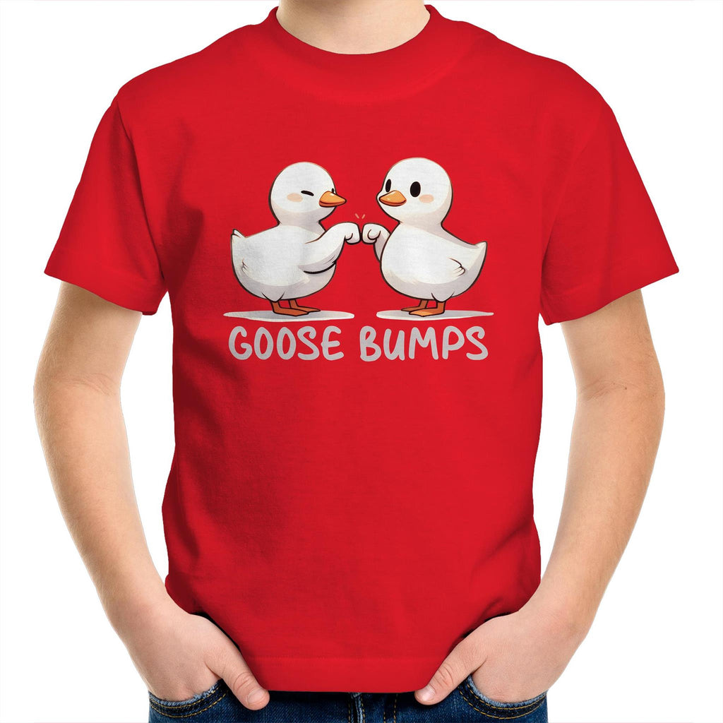 Goose Bumps - Kids Youth T-Shirt Red Kids Youth T-shirt animal Printed In Australia
