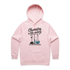 Chemistry Is Like Cooking Women's AS Colour Hoodie Pink Womens Hoodie Printed In Australia Science
