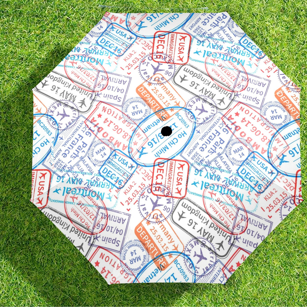 Travel Stamps - Semi-Automatic Foldable Umbrella (Model U12) Semi-Automatic Foldable Umbrella (U12)