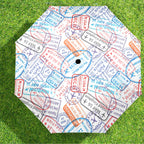 Travel Stamps - Semi-Automatic Foldable Umbrella (Model U12) Semi-Automatic Foldable Umbrella (U12)