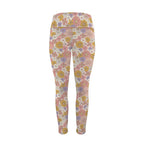 Faded Floral Women's High Waist Pockets Yoga Leggings