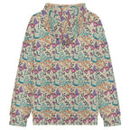 Butterfly Floral Women's Full-Zip Hoodie