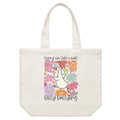 Sorry I'm Late, I Was Dilly Dallying, Goose Shoulder Canvas Tote Bag Default Title Large Tote Bag animal Printed In Australia
