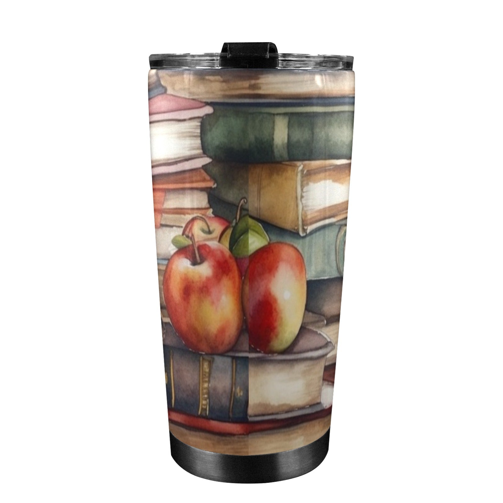 Watercolour Books - 20oz Mobile Tumbler with Lid (Black Lock) 20oz Travel Mug Printed Offshore Reading