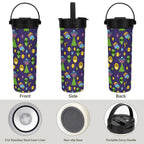 Groovy Aliens And UFO's 20oz Tea Tumbler with Carry Handle