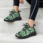 Jungle Leaves Women's Twisted Sole Sneakers