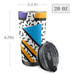 Graphic 80's - 20oz Mobile Tumbler with Lid (Black Lock)