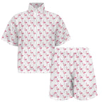 Flamingos Women's Windbreaker Short Set Women's Windbreaker Short Set animal Printed Offshore