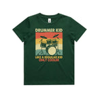 Drummer Kid - Kids Youth Staple Tee