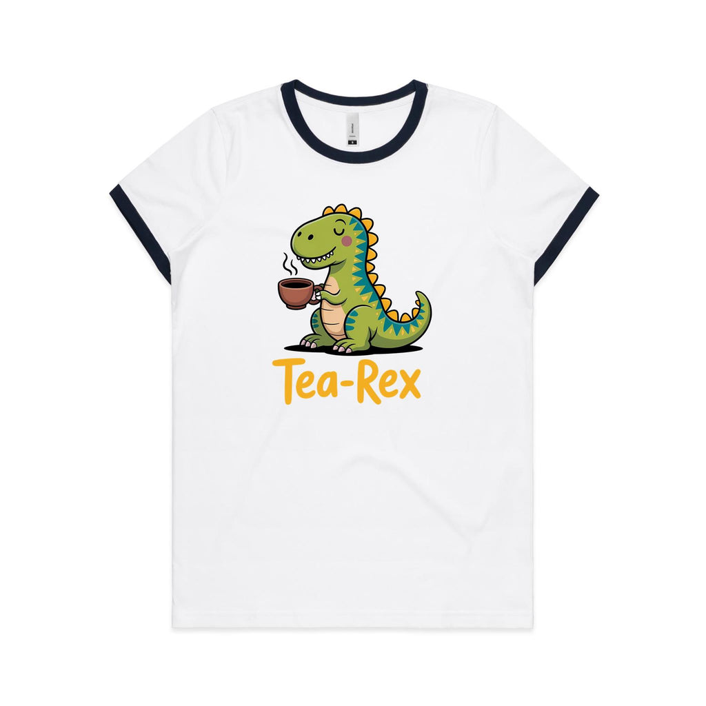 Tea-Rex - Women's Ringer Tee